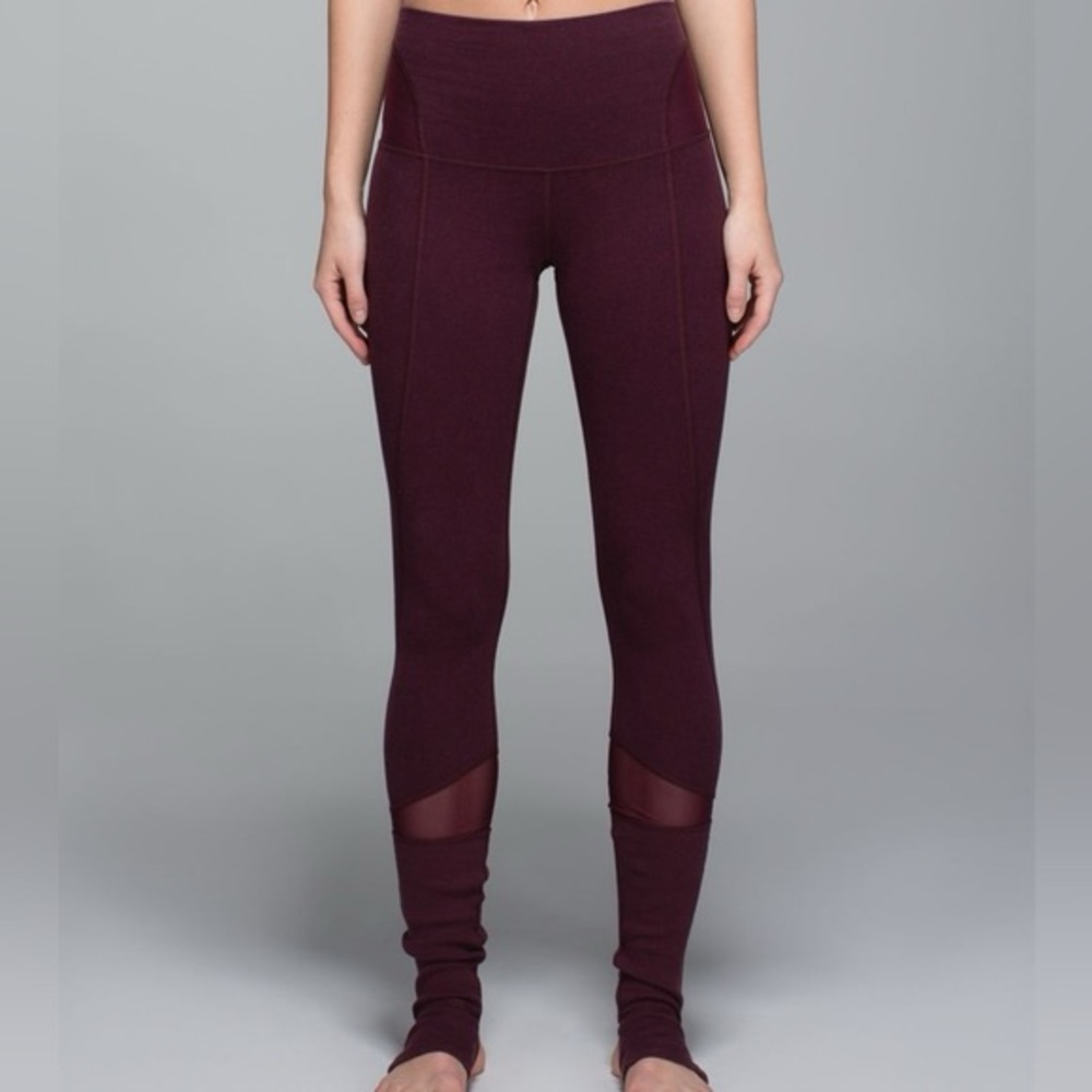 Lululemon High Waisted Devi Stirrup Yoga Pants